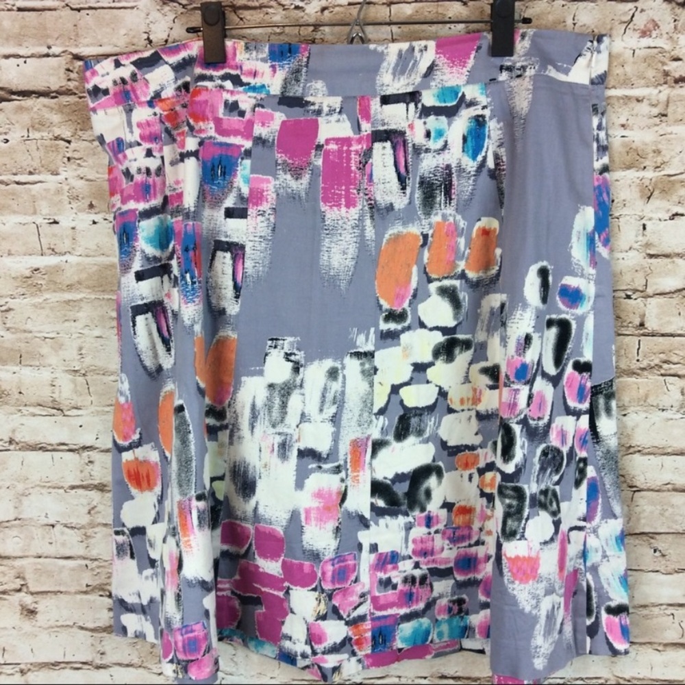 Lane Bryant Watercolor Floral SKIRT Size 18